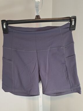Women’s High-Rise Active Pocket Shorts — Slate Gray / Medium